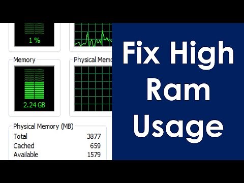 How to fix high ram usage in windows 7