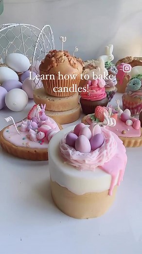 Learn how to “bake” candles without the oven! These candles are what I demonstrated during the zoom class with students from Australia 🇦🇺, Canada 🇨🇦, Maryland 🇺🇸 yesterday and CA 🇺🇸March 17th! The next available CLAB baking candle zoom class will be on April 3rd. Please email me at sliceofcandle@gmail.com to request the registration and fee info 😊 This 5-hour live class will cover two types of loaf bread, one muffin, two cupcakes with real buttercream look-icing, and a tart candle. Also