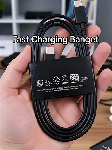 Ngecas cepat, nggak pake nunggu lama ⚡ #fyp #fypシ #chargercepat #kabeltypec #kabel data c to c samsung