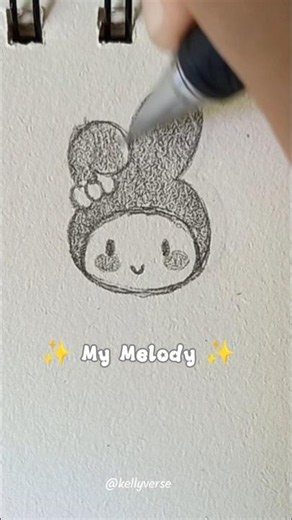 Cute things to draw when bored (Sanrio Friends) - #2 | My Melody #cutedrawing #drawing #mymelody