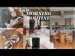 5AM MORNING ROUTINE | Productive & Aesthetic ⛅️