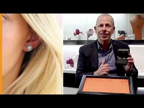 1.54ct Diamond, Silver and 9ct Yellow Gold Floral Cluster Earrings - Antique Circa 1880