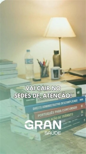 🚨Vai cair no SEDES DF! Muita atenção!