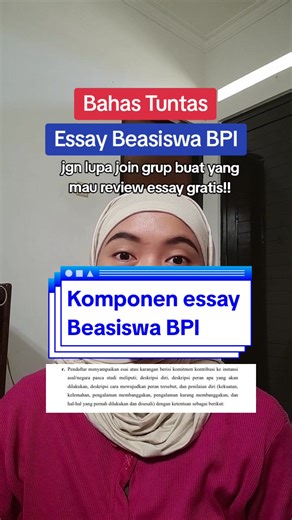 Tips Essai Beasiswa BPI: Bahas Tuntas Komponen dan Isi Essai