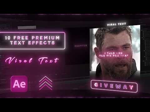 Free Text Animation Pack for After Effects | High Quality Presets by Rumo AE