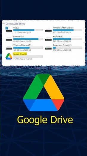 How To Map Google Drive To My Computer #shorts #gdrive #google