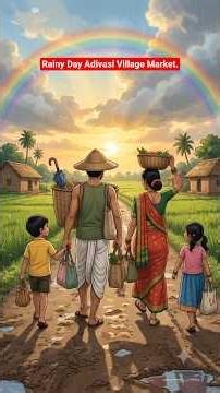 Rainy Day Adivasi Village Market.