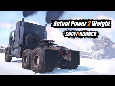 Snowrunner All Trucks actual Power to Weight ratio | All 64 Trucks