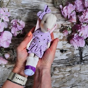 Bunny Doll Sewing Pattern: 8" Stuffed Animal With Clothes (PDF Pattern) - Etsy