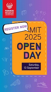 Five more days until MIT Open Day. 🚀 Stop by and explore your academic options. See what our five campuses have to offer and learn more about our support services to help you succeed. We're looking forward to seeing you! For more information and to register, visit: www.manukau.ac.nz/openday [Please share this post with any friends or whānau who are interested in studying next year.] #MITOpenDay #StudyWithMIT #GetMoreForYourFuture | Manukau Institute of Technology