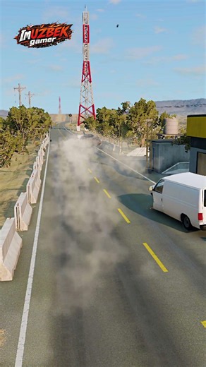 Realistic Highway Car Crashes #70 #BeamNGdrive #ImUZBEKgamer #beamngdrive #beamng #automobile #games