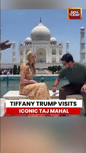 WATCH: Tiffany Trump and Michael Boulos Explore the Taj Mahal During India Visit