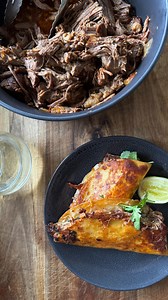 5.8K views · 43 reactions | An express verison that tastes pretty authentic! 1.5kg brisket 2 onions 8 cloves garlic 2 tomatoes 1 cinnamon stick 2 bay leaves 1 Tb oregano 230g chipotle in adobo 2 cups beef stock Salt and pepper to taste Pressure cook for 1 hour or slow cook for 8. You can also simmer on the stove for 3 hours or so or until the meat is tender. #easyrecipes #familydinnerideas #birria #tacos | Ash Cooks | Facebook