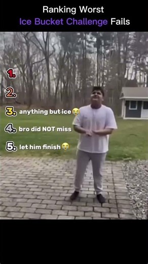 Ranking worst ice bucket challenge fails 🥶🤣