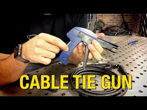 Quick Tip - Professional Cable Tie Gun - Fasten & Cut Cable Ties in One Motion - Eastwood