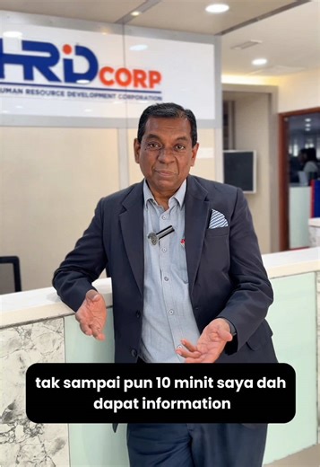 📍 HRD Corp Open Day | 15 January 2026 📌 Wisma HRD Corp Take it from Abu Suhaime bin Mohd Ali of the Malaysian Society for Occupational Safety and Health (MSOSH), as he shares his experience engaging with our friendly officers to enquire and seek clarity on HRD Corp products and services. The HRD Corp Open Day is your door to solutions, happening every Thursday at all HRD Corp offices nationwide, from 10.00 am to 4.00 pm. Come meet our officers and have your questions answered, all in one place