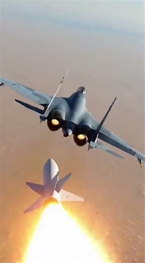 Fighter Jet SHOT DOWN by Missile | Insane Pilot Ejection! #military #aviation#shorts