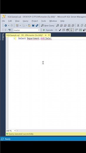 AVG() Function in SQL — Calculate Average Salary by Department in Seconds! #sql #databasemanagement