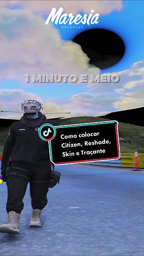 Como colocar Citizen, Reshade, Skin de PT e Traçante no FiveM! #cidademaresia #fivem #roleplay #gtarp #gtav #fivemrp #foryou #fy