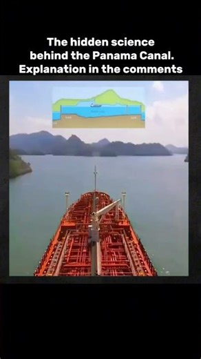The hidden science behind the Panama Canal. watch to find out why. #shorts