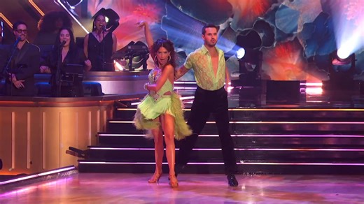 What a loud and proud Cha Cha from Hilaria Baldwin and Gleb Savchenko! 🙌 #DWTS | Dancing with the Stars