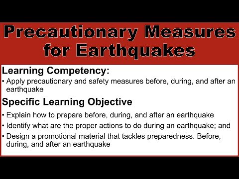 What to do BEFORE, DURING, and AFTER an Earthquake | Precautionary Measures for Earthquakes | DRRR
