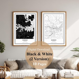 Sydney Travel Memory Map | Sydney City Map Printable | Sydney Trip Wall Art Gift | Instant Digital Download - Etsy Australia