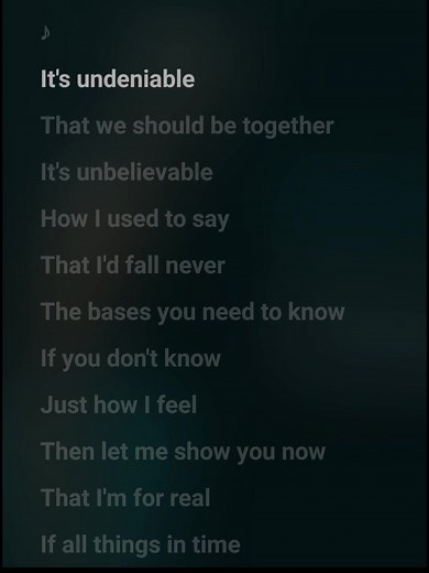 Karaoke Version of 'Back at One' with Lyrics