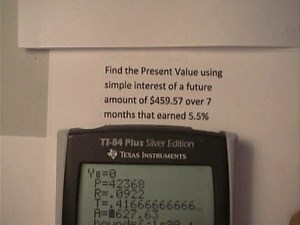 Simple Interest - Present Value