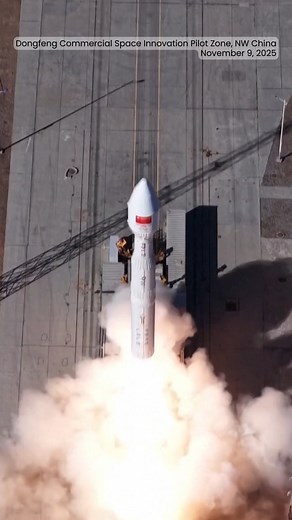 84K views · 338 reactions | China launched the Lijian-1 Y9 carrier #rocket with two technical experiment satellites onboard on November 9. The rocket blasted off at 11:32 a.m. (Beijing Time) from the Dongfeng commercial space innovation pilot zone near the Jiuquan Satellite Launch Center in northwest China. It successfully sent the satellites into the planned orbit. | China Box | Facebook