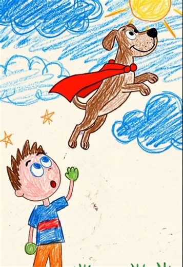 This superhero dog started as a kid’s drawing… now imagine him starring in his own animated adventure. 🐶✨ At FirstReels, we turn children’s artwork into animated stories, helping kids see their creativity come to life while building confidence, imagination, and storytelling skills. What begins as simple crayon lines can grow into characters, worlds, and adventures that kids are proud to share. Watching their drawings transform into animated stories is where creativity truly shines. 🎨🎬 Because