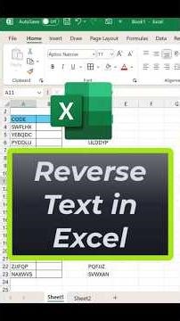 Reverse Text in Excel #excel #spreadsheetmagic #exceltips #dataextractor