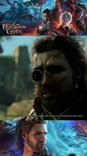 Gale's Reaction to Interupting the Ogre and Bugbear