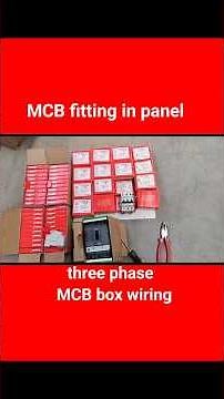 4 way tpn MCB box MCB fitting guide #electricalmanoj #electrical #mcb