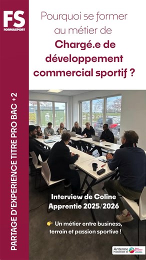 FORMASPORT on Instagram: "💼 Tu veux faire du sport ton métier ? Le Chargé de Développement Commercial Sportif, c’est celui qui crée des partenariats, fait grandir les clubs, valorise les marques et vibre au rythme des projets sportifs 🔥 💪 Stratégie, négociation, créativité… un vrai job de passion et de challenge ! Chez Formasport, on te forme à transformer ta passion en réussite ! 🌟 ➡️ Rejoins-nous et développe ton avenir dans le sport 💥 inscription en ligne : https://www.formasport-normand