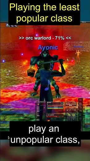 Playing the Least Popular Class