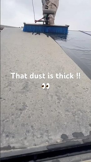 Look how thick the accumulation of dust gets on the solar panels !!