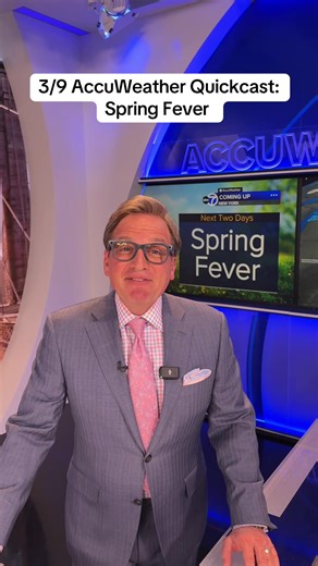 3/9 AccuWeather Quickcast: @leegoldbergabc7ny the first 70 degree temperatures since October but how long will the Spring Fever last?