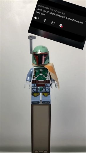 Boba fett cloth pauldron comparison #lego #starwars #legostarwars
