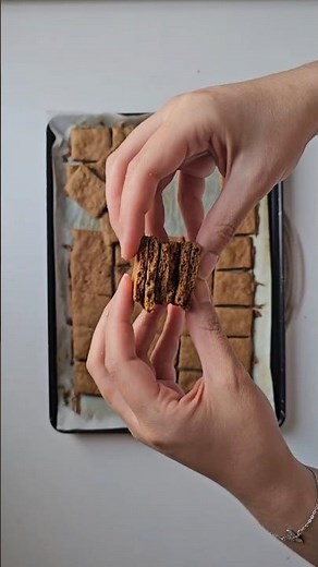 ​Gingerbread Cookie! Nah... It is Sourdough Discard Gingerbread Crackers