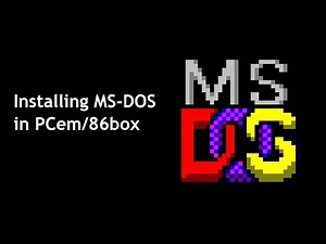 Installing MS-DOS 6.22 in PCem/86box