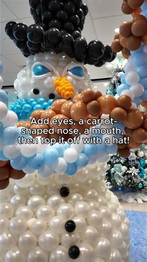 👉 How to Make a Snowman Balloon Sculpture (3 Easy Steps)