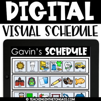 Classroom Daily Digital Visual Schedule First Then Board Google Classroom