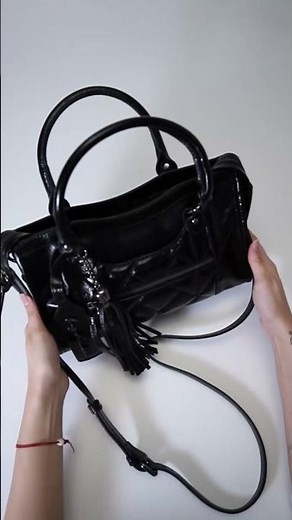 Bolsa Tiracolo Luiza Barcelos Alça Dupla Preta #shorts