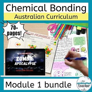 Chemical Bonding Module 1 HSC Chemistry Bundle with printable workbook