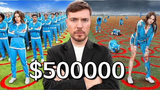 【MrBeast官方】100人在100个圈里谁会挑战获胜？