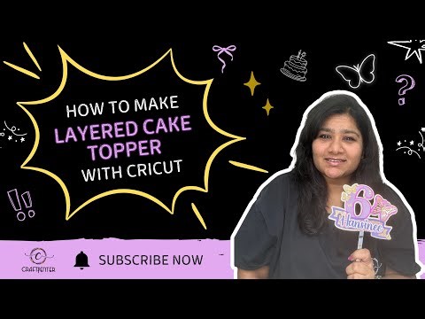 Butterfly Birthday Cake Topper | DIY - Design & Make with Cricut Maker 3