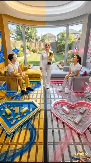 THIS DOUBLE FLOOR IS JUST AMAZING!💛🤍😱 Gold & Silver Epoxy Luxury Floor 💎💖 #epoxy #epoxyfloor