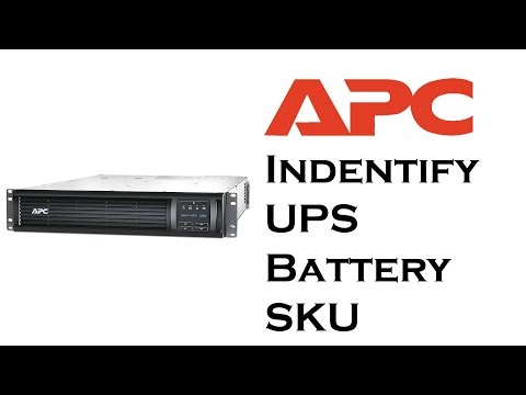 APC UPS Identify Battery RBC sku for replacement