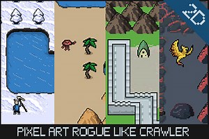 2D Pixel Art RPG Rogue Like Crawler by Pixogen